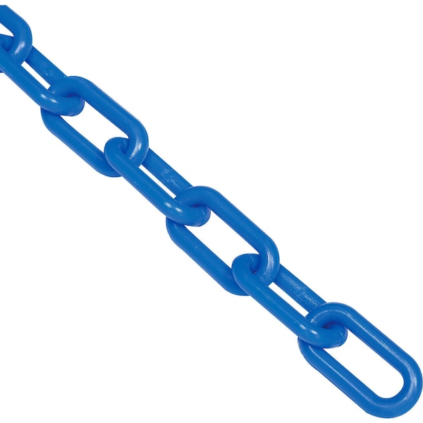 Plastic Chain Barrier, 1-1/2x50'L, Blue